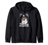 The Dog Mama Chihuahua Long Hair Mom Zip Hoodie