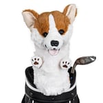 Daphne's Couvre-Club Corgi Driver de Golf Fantaisie, Mixte, Corgi, Marron