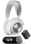 Arctis Nova Pro Wireless Xbox Blanc - Casque gaming multisystème - Haut-parleurs magnétiques néodyme - ANC - Autonomie illimitée - Micro ClearCast Gen2 - Xbox, PC, PS5, PS4, Switch, Mobile