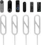 Lot De 4 Outils De Clé De Sonnette De Porte, Outil D'Ouverture De Sonnette De Porte, Outil De Démontage De Clé De Sécurité De Rechange Compatible Avec Les Sonnettes Vidéo Arlo, Nest Et Eufy