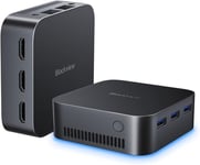 Blackview MP80 Mini PC Noir : Intel Alder Lake N95 (jusqu'à 3,4 GHz) 16 Go RAM 512 Go SSD Windows 11 Pro HOME 4K Ultra-HD 3 HDMI Ethernet Gigabit WiFi 5G-(Poids 214g)