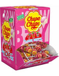 150 stk Chupa Chups Kjærligheter Sure og Søte Jordbærsmaker - Eske 1,8 kg