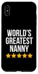 Coque pour iPhone XS Max World's Greatest Nanny Housekeeper Figurine de baby-sitter amusante