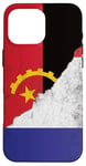 Coque pour iPhone 16 Pro Max Drapeaux France et Angola - Français Angolais