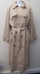 THE WHITE COMPANY-TRENCH COAT-CAMEL-UK16