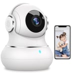 litokam Little elf Indoor Camera 2K Pet Camera, Baby Monitor with APP Controlled, Smart Motion & AI Crying Detection, Two-Way Audio, 360° Security Camera Indoor with IR Night Vision, Work with Alexa