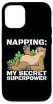 iPhone 12/12 Pro Napping Superpower Power Nap Lazy Pajama Day Sleep Sloth Case