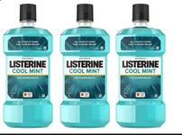 Listerine Antiseptic Mouthwash Cool Mint 1L x 3