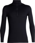 Icebreaker Men's 200 Oasis Longsleeve Half Zip Black, L