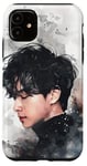 Coque pour iPhone 11 Aquarelle noire géométrique plus K-Drama Korean Drama Oppa