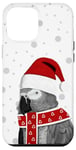 iPhone 13 Pro Max Grey Parrot Christmas Bird Birdwatching Biologist Animal Case