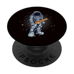 Astronaut Cricket Player Cricketer Bat Ball Game PopSockets Swappable PopGrip