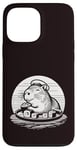 Coque pour iPhone 13 Pro Max Mignon Capybara mangeant des sushis kawaii