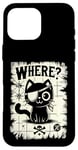 iPhone 16 Pro Max Where Funny Pirate Cat Pirates Treasure Map Eye Patch Kitten Case