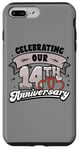 iPhone 7 Plus/8 Plus 14th Wedding Anniversary Celebrating 14 Years Matching Gift Case