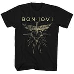 Bon Jovi T Shirt Hjärta & Dolk Logotyp Bon Jovi Shirt L