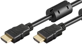 Höghastighets HDMI-kabel med Ethernet och Ferrit - 5m