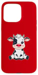 iPhone 15 Pro Max Red Cow Nose Funny Day 2024 Red Cow Nose Kids Girls Case