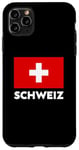 Coque pour iPhone 11 Pro Max Switzerland Flag Schweiz Suisse Swiss White Red