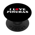 I Love Pinchas Nom assorti pour petite amie et petit ami Pinchas PopSockets PopGrip Interchangeable