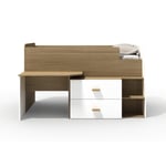 Burnham Captain 2 Drawer Storage Desk Bed