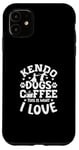 Coque pour iPhone 11 Kendo Dogs Coffee This Is What I Love Kendo japonais