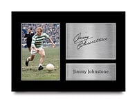 HWC Trading A4 Jimmy Johnstone Celtic Jinky Lisbon Lions 1967 Gifts Printed Signed Autograph Picture for Fans and Supporters - A4