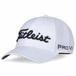 Titleist Mens Tour Sports Mesh Cap, White/Black, L-XL EU