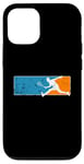 Coque pour iPhone 12/12 Pro Joueur de squash rapide avec raquette de tennis