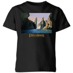 Lord Of The Rings Argonath Kids' T-Shirt - Black - 5-6 ans - Noir