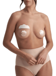 Bye Bra Breast Lift Tape and Nipple Covers, Set of 3, Beige