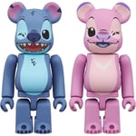 BE@RBRICK Lilo & STITCH The Series STITCH & ANGEL 2PCS Set Action Figure JAPAN