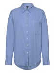 Shirt Magda Linen Blend Blue Lindex