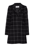 Gerry Weber Outdoorjacket Wool Yllerock Rock Svart [Color: BLACK CHECK ][Sex: Women ][Sizes: 44 ]