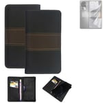 Wallet Case for Oppo Reno10 Pro+ Protective Case + Cell Phone Case Brown Booklet