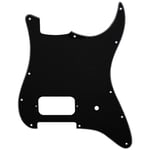 Musiclily Pro 3Ply Black Covered H Pickguard For Fender Tom Delonge Strat Guitar