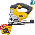 DeWalt DCS331N 18V XR Li-Ion Jigsaw With Free Pocket Tape Measures 8M/26ft