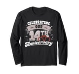 14th Wedding Anniversary Celebrating 14 Years Matching Gift Long Sleeve T-Shirt