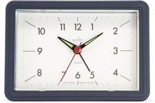 Acctim - Drake Alarm Clock, Analogue, Non-Ticking & Backlight, Suede Blue