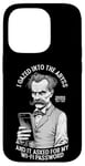 Coque pour iPhone 14 Pro Une drôle de philosophie de Nietzsche plongée dans l'abîme Mot de passe Wi-Fi