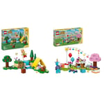 LEGO Animal Crossing Bunnie’s Outdoor Activities Buildable Creative Play Toy for 6 Plus Year Old Kid & Animal Crossing Julian’s Birthday Party Creative Building Toy for 6 Plus Year Old Kids