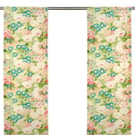 Sanderson Rose & Peony Sage/Coral Panelgardin