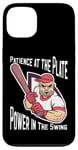 iPhone 13 Patience at the Plate Power in the Swing Baseball Player Case