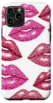 Coque pour iPhone 11 Pro Coquette Rouge À Lèvres Bisous Romantique Femme