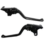 ACCOSSATO Paire de leviers noirs pour Yamaha XJR 1300/Racer de 2004 à 2016 (CC 1300)