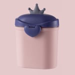 Baby Milk Powder Container Cartoon Crown 2 Layer Fruit Snack Storage Box 800ml✈