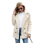 BALALALA Manteau Femme Casual Chaud Peluche Oversize Manches Longues Veste Cardigan Bouton Blouson Devant Ouvert Poches Coton Outwear Automne Hiver