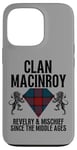 Coque pour iPhone 13 Pro MacInroy Clan Scottish Name Blason Tartan Fête de famille