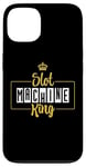 Coque pour iPhone 13 Slot Machine King Mens Papa Grandpa Casino Jeux de hasard