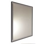 Miroir sur mesure avec cadre périmétrique noir évidé jusqu'à 120 cm jusqu'à 70 cm